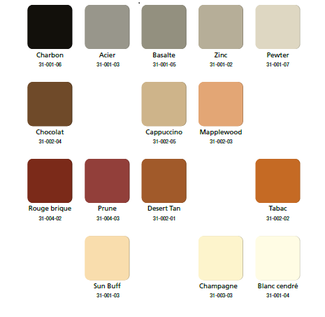 Paleta barw vertic, microchape, texture top PLUS