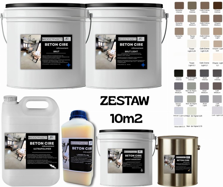 zestaw BRUT BRUT LIGHT.jpg, wykończenie, ściany, mikrocement, mikrobeton